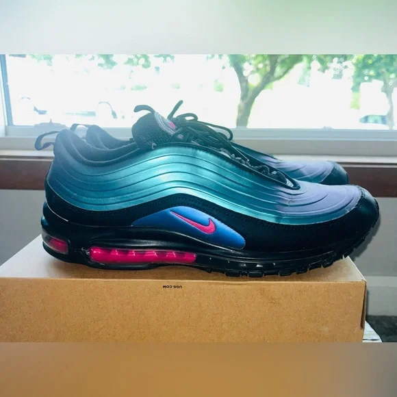 ✳️Nike Air Max ‘97 (Black/Fushia/Grey), Men’s Size 12 / Women’s Size 13.5✳️ - Picture 5 of 12